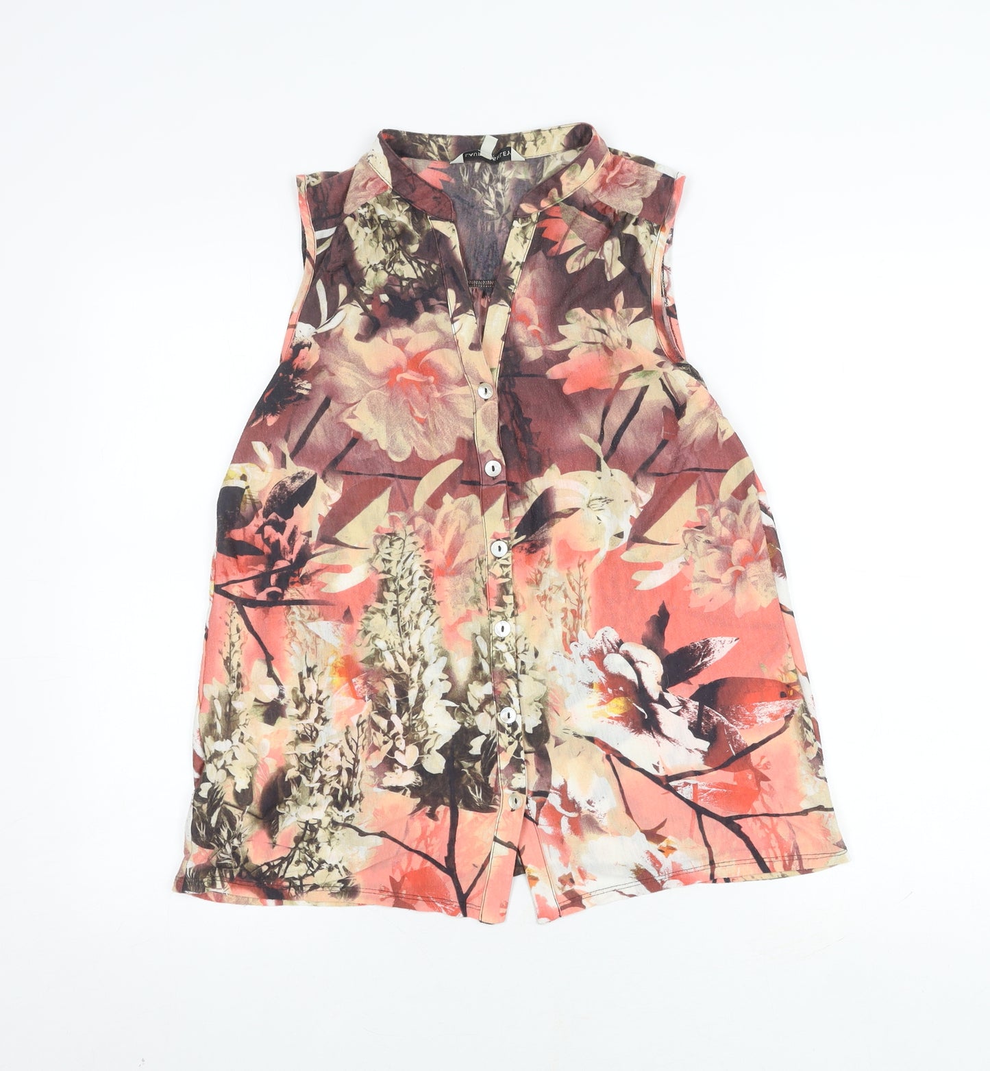 Laura Ashley Women's Floral Button-Up Blouse Size 12