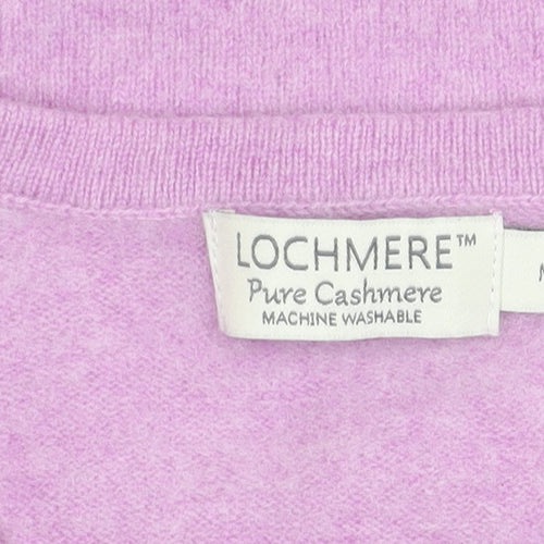 Lochmere Women's Purple Cashmere Crew Neck Jumper