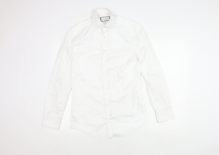 Charles Tyrwhitt Men's White Extra-Slim Shirt, Size 37
