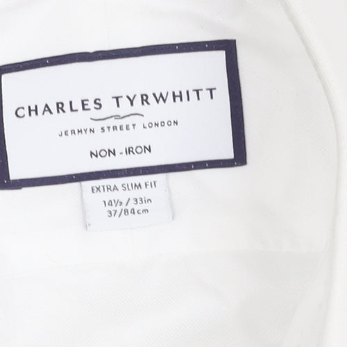 Charles Tyrwhitt Men's White Extra-Slim Shirt, Size 37