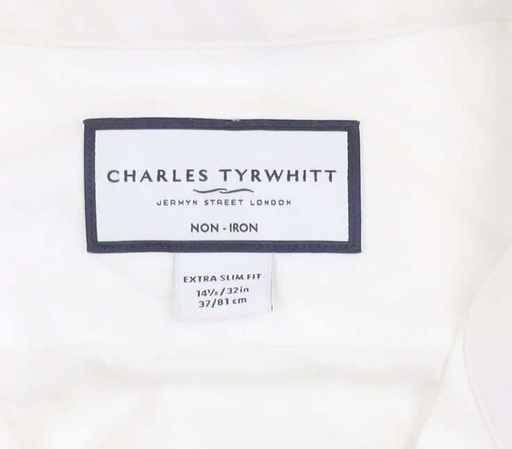 Charles Tyrwhitt Men’s White Extra-Slim Fit Shirt