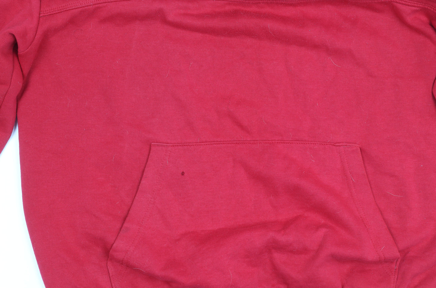 Slazenger Men's Red Pullover Hoodie L - Hooded, Logo, Pockets