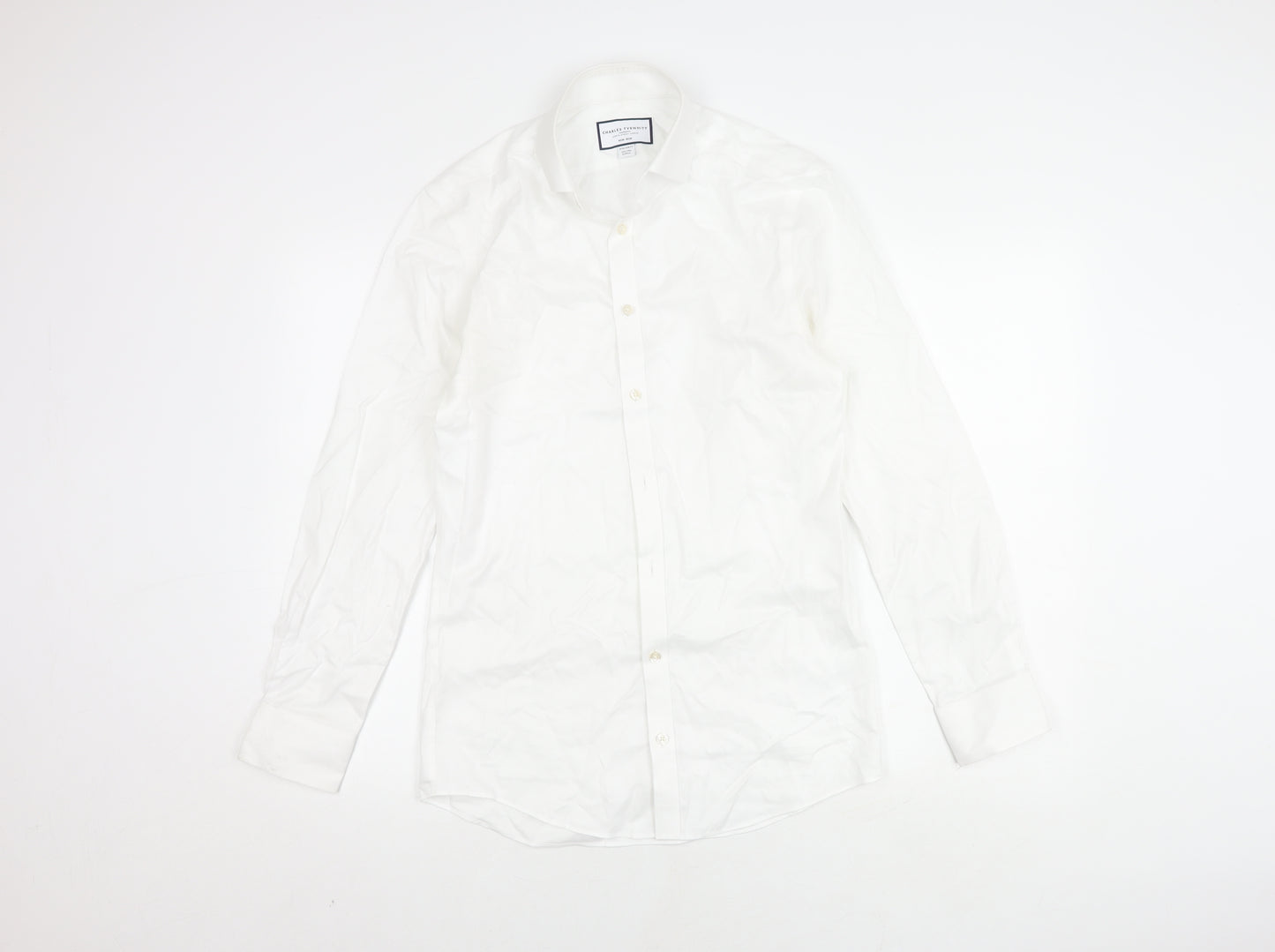 Charles Tyrwhitt Men's White Extra-Slim Fit Shirt 14.5