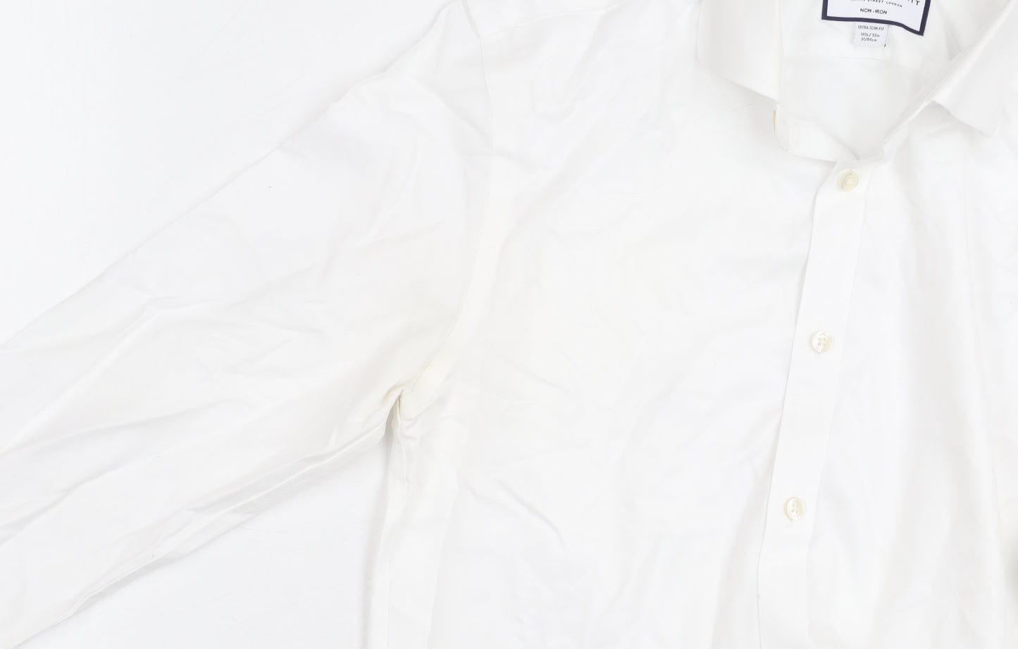 Charles Tyrwhitt Men's White Extra-Slim Fit Shirt 14.5