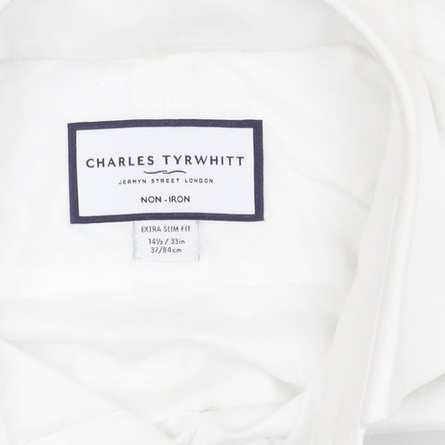 Charles Tyrwhitt Men's White Extra-Slim Fit Shirt 14.5