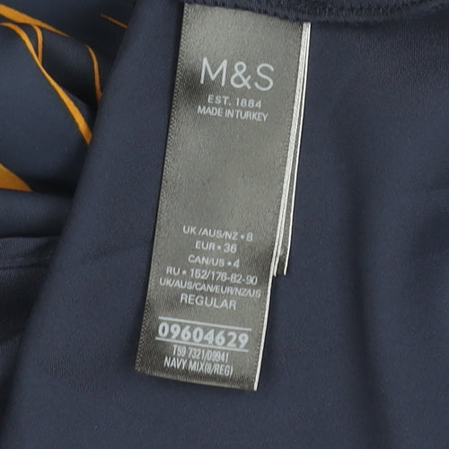 Marks and Spencer Women's Multicoloured Pencil Skirt Size 8