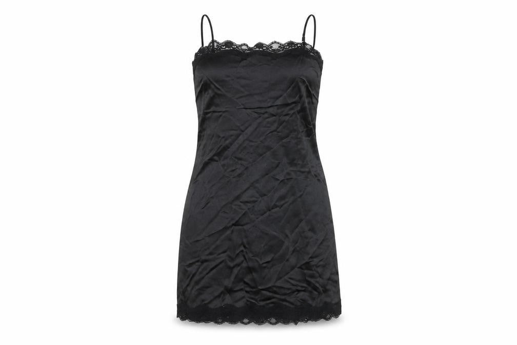 Urban Outfitters Women's Black Slip Dress - S