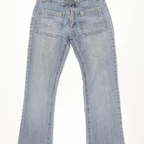 River Island Unisex Blue Straight Jeans W32 L32