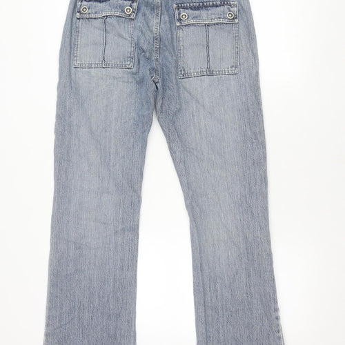River Island Unisex Blue Straight Jeans W32 L32