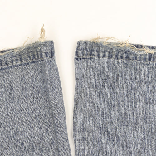 River Island Unisex Blue Straight Jeans W32 L32