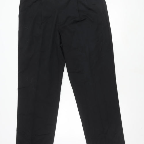 Dockers Men's Black Classic Fit Trousers - Size 40