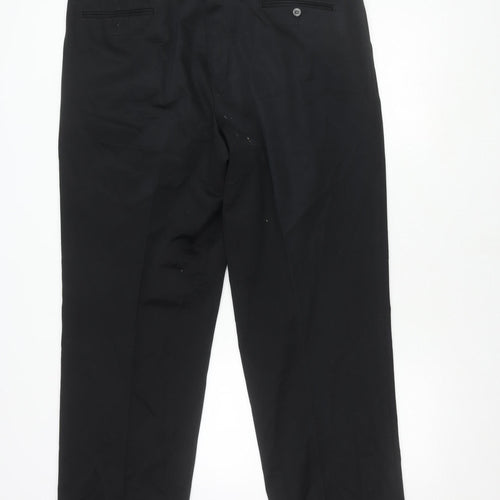 Dockers Men's Black Classic Fit Trousers - Size 40