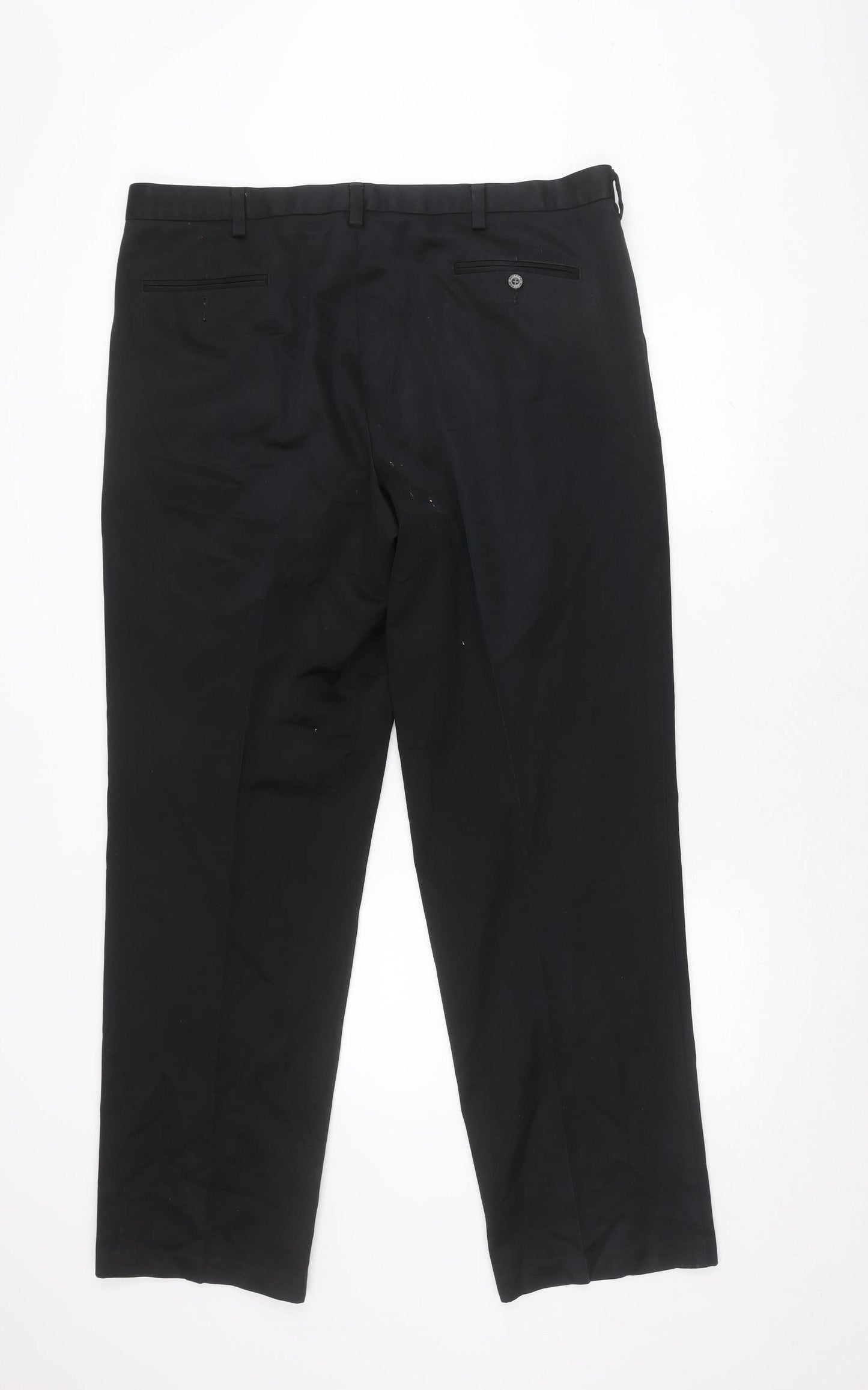 Dockers Men's Black Classic Fit Trousers - Size 40