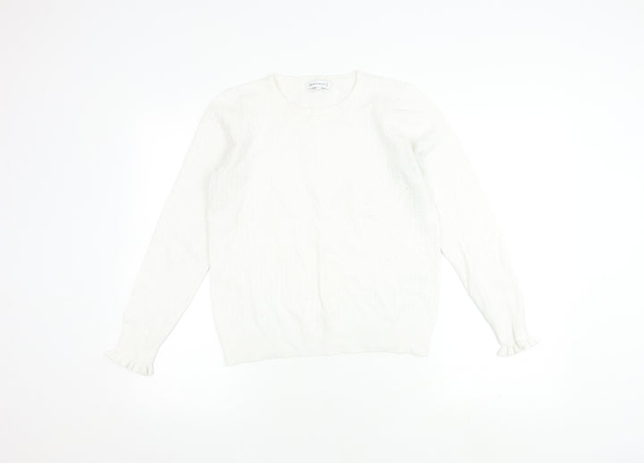 Warehouse Women’s White Pullover Jumper Size 12