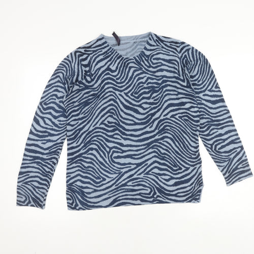 Marks and Spencer Women's Blue Animal Print Jumper