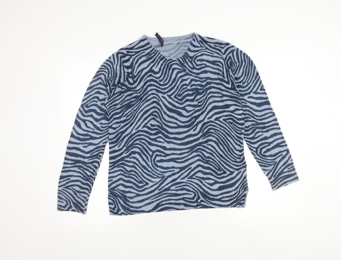 Marks and Spencer Women's Blue Animal Print Jumper