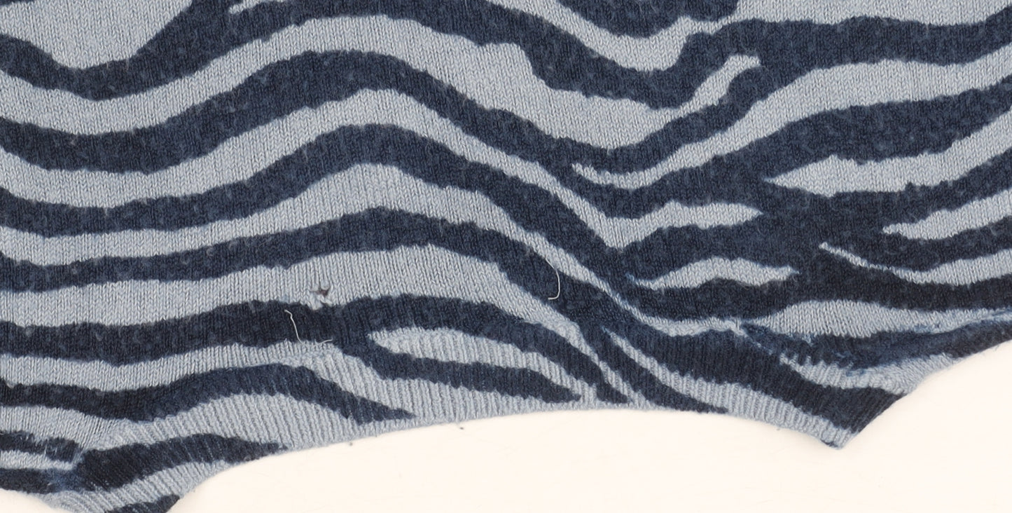 Marks and Spencer Women's Blue Animal Print Jumper