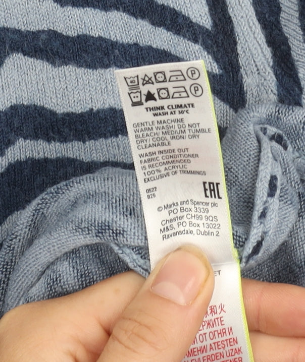 Marks and Spencer Women's Blue Animal Print Jumper