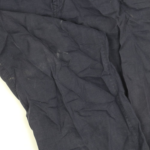 Marks and Spencer Men's Blue Linen Trousers Size 40