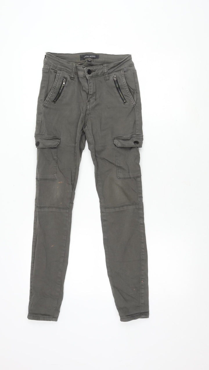 Ashley Mason Women's Grey Cargo Trousers