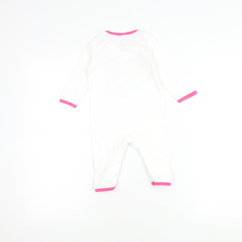 Converse Unisex White Babygrow, 9-12 Months