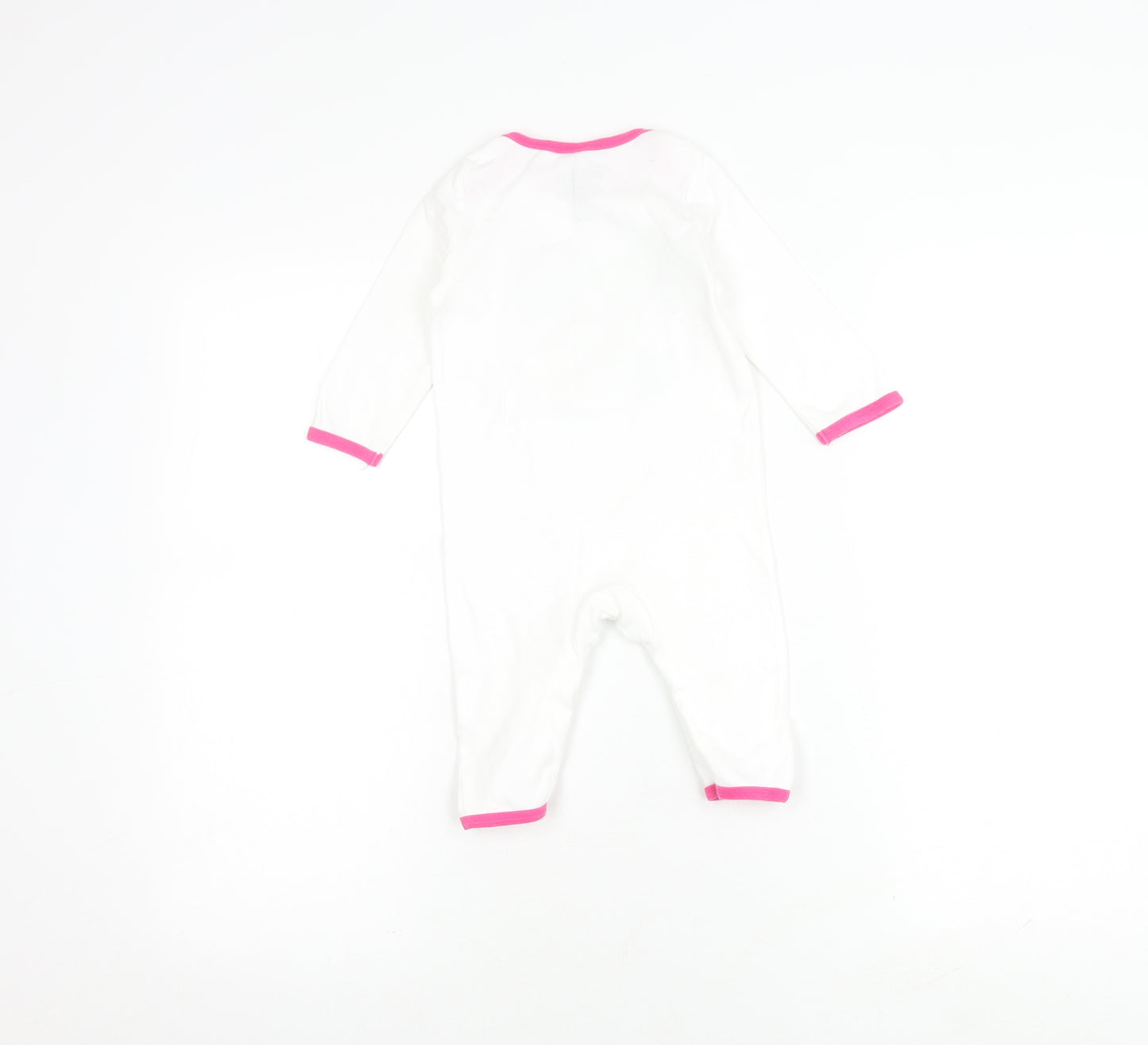 Converse Unisex White Babygrow, 9-12 Months