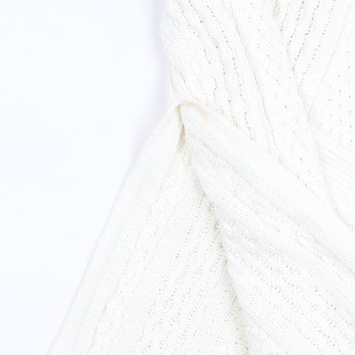 Zara Knit Ivory Wool Blend Women's Jumper S