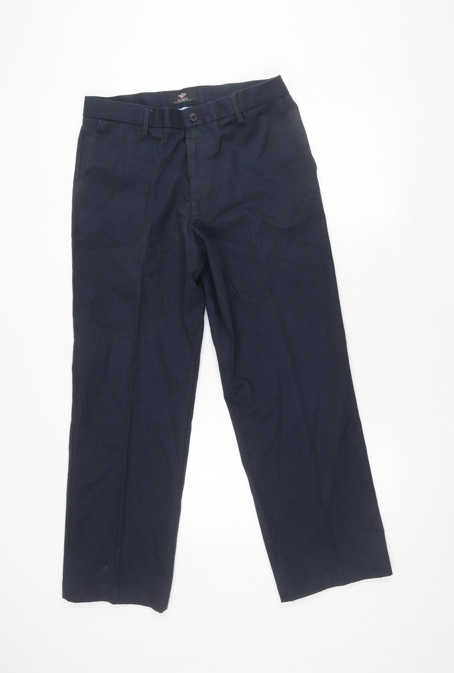 Dockers Men's Blue Khakis 32 - Straight Fit Trousers