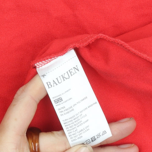 Baukjen Women's Red Cape Jumper Cape Regular Size 8