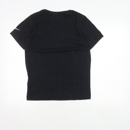 Nike Boys' Black XL T-Shirt with Logo Design