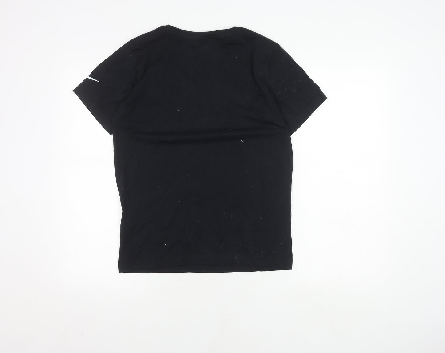 Nike Boys' Black XL T-Shirt with Logo Design