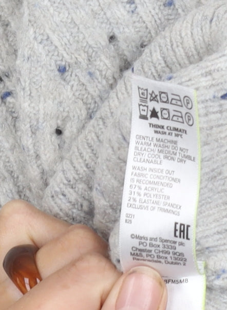 Marks and Spencer Women's Grey M Pullover Jumper