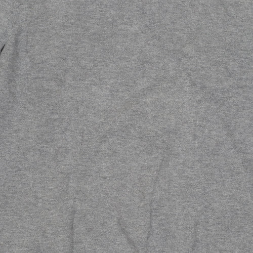 House of Fraser Men's Grey Cotton Pullover Jumper