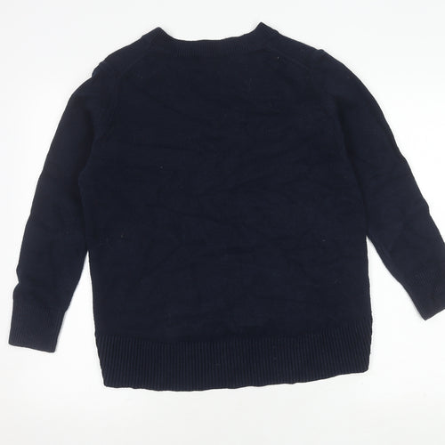 Banana Republic Women's Blue V-Neck Pullover Jumper S