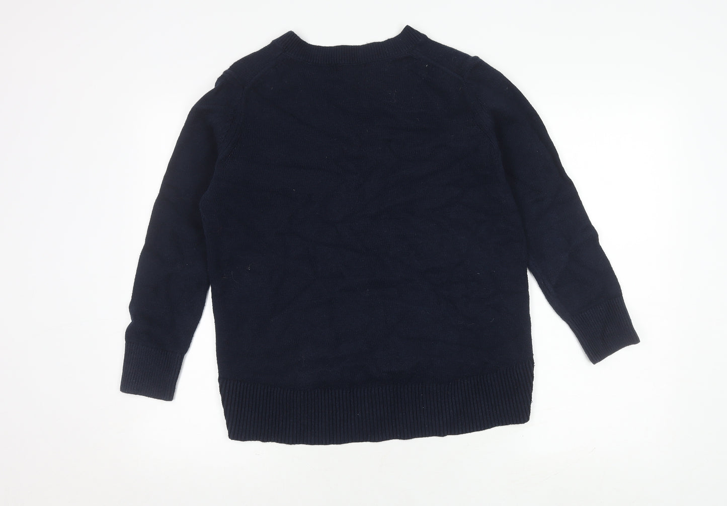 Banana Republic Women's Blue V-Neck Pullover Jumper S