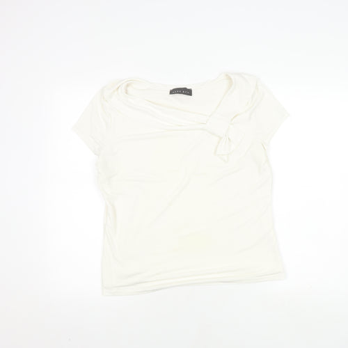 Alex & Co. Women's White Cowl Neck Top