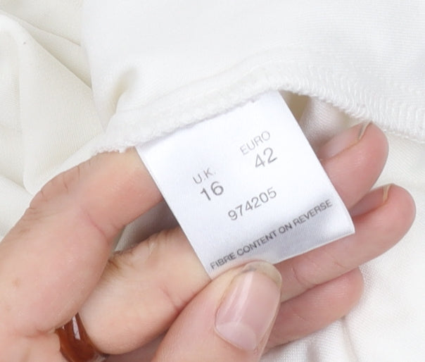 Alex & Co. Women's White Cowl Neck Top