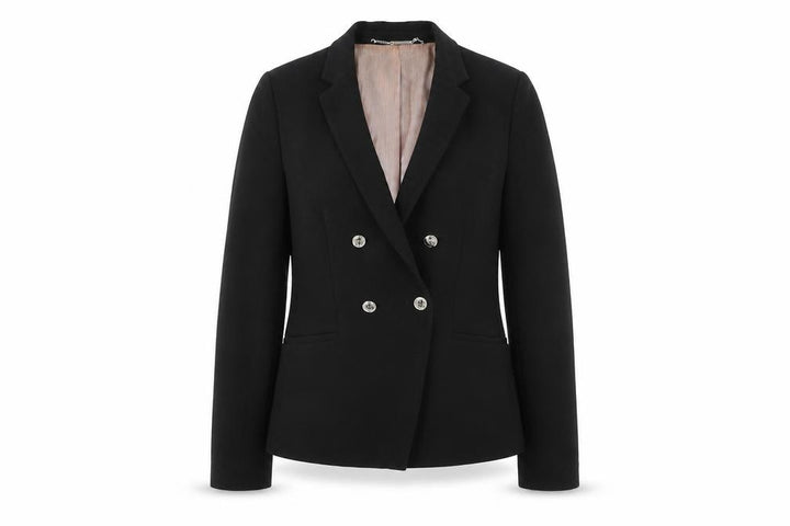 Mango Women's Black Blazer, Size 12, Double-Breasted