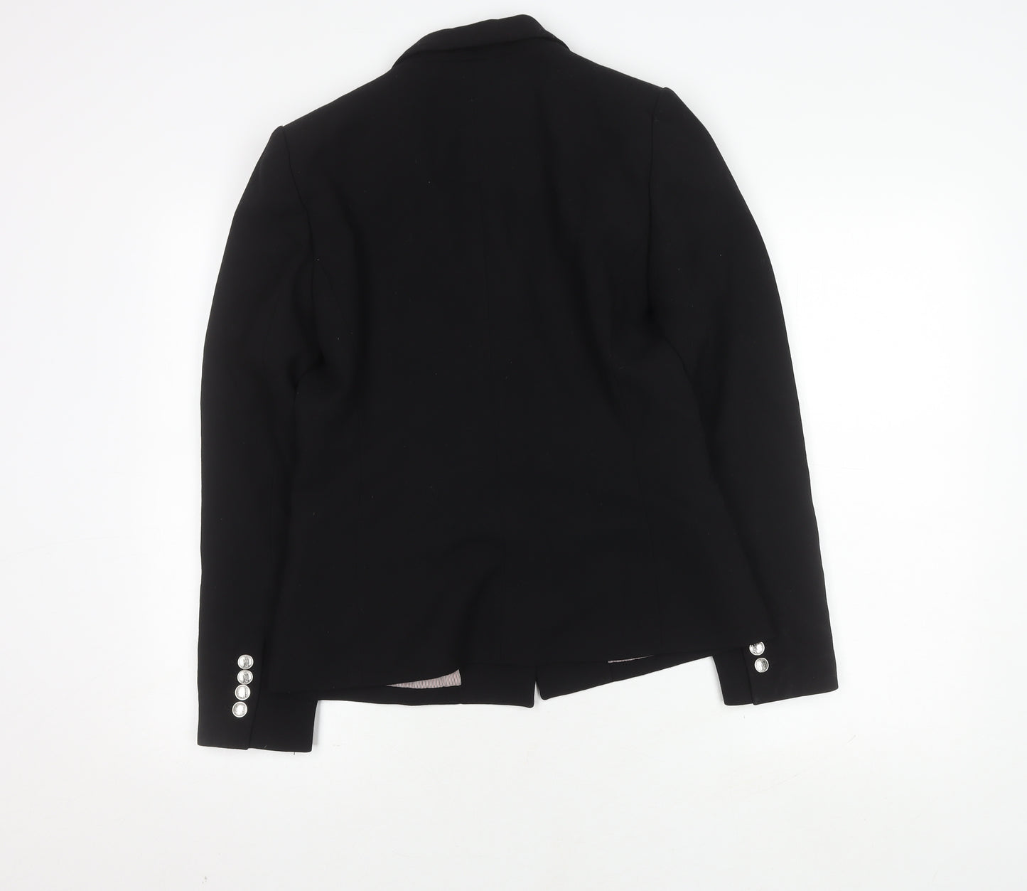 Mango Women's Black Blazer, Size 12, Double-Breasted