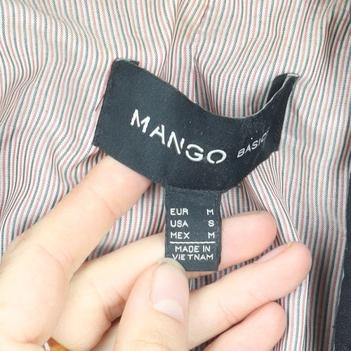 Mango Women's Black Blazer, Size 12, Double-Breasted