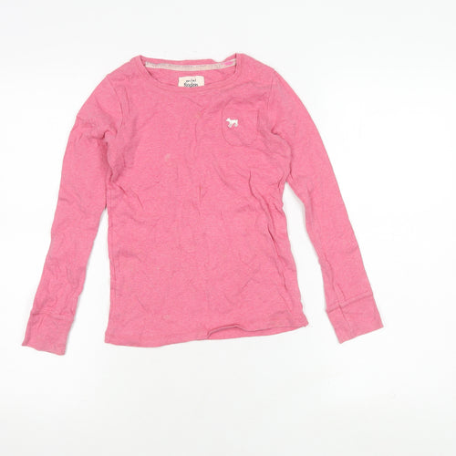 Mini Boden Girls Pink Long Sleeve T-Shirt, Size 9-10 Years