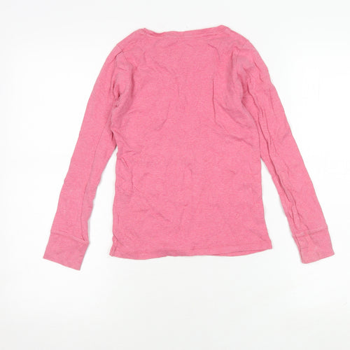 Mini Boden Girls Pink Long Sleeve T-Shirt, Size 9-10 Years