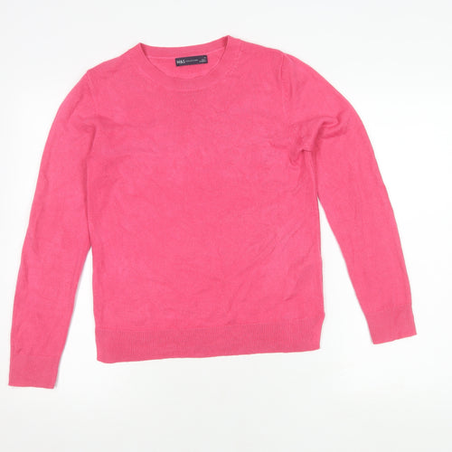 Marks and Spencer Women's Pink Pullover Jumper Size 10