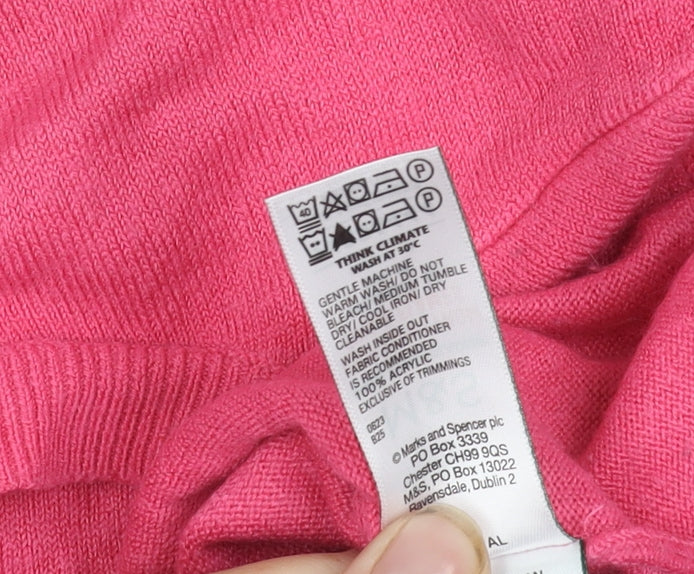 Marks and Spencer Women's Pink Pullover Jumper Size 10