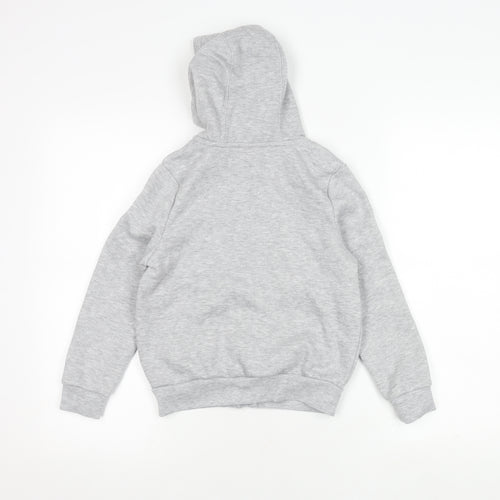 Slazenger Boys Grey Hooded Jacket 7-8Y Full Zip New