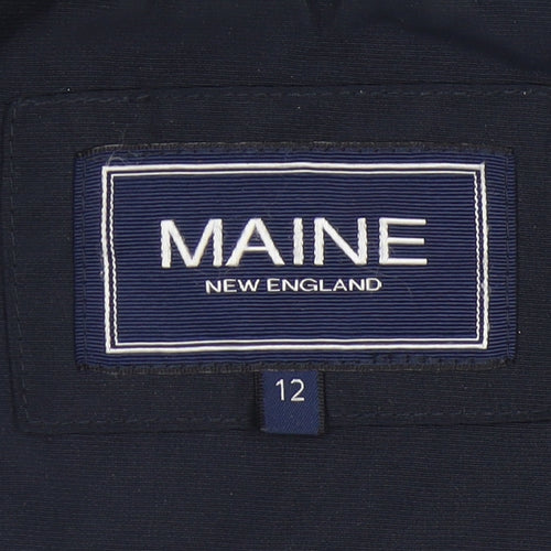Maine New England Women's Blue Parka Coat Size 12