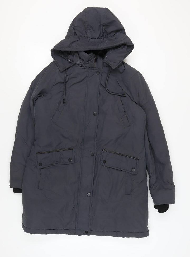 Maine New England Women's Blue Parka Coat Size 12