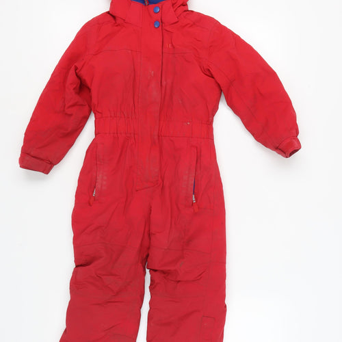 Mountain Warehouse Girls Red Waterproof Snowsuit, 3-4 Years