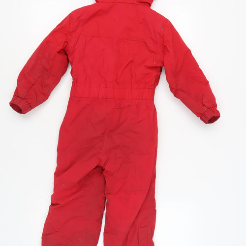 Mountain Warehouse Girls Red Waterproof Snowsuit, 3-4 Years