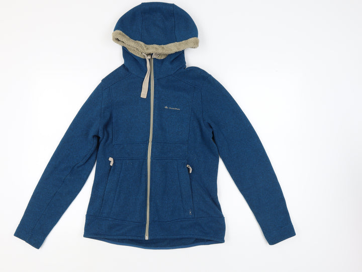 Decathlon Women's Blue Fleece Jacket, L, Outdoor Casual